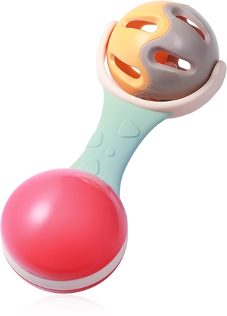BabyOno Rattle With Teether 3m+ dentaruolo con sonaglio