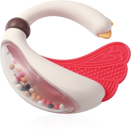 BabyOno Rattle With Teether 3m+ hochet avec anneau de dentition