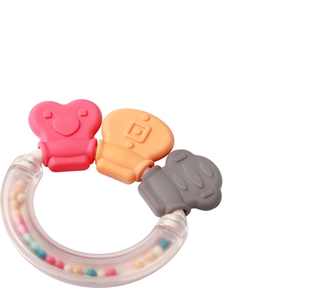 BabyOno Rattle With Teether 3m+ kousátko s chrastítkem