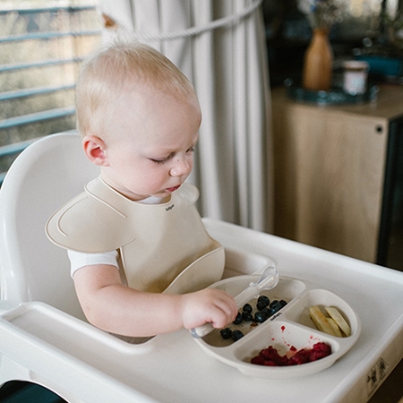 BabyOno Siilicone Plate 6m+ divided plate with suction cup