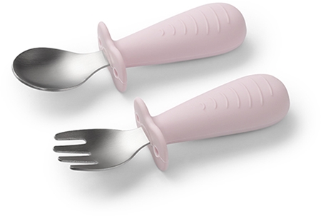 BabyOno Be Active Stainless Steel Spoon and Fork cutlery for children
