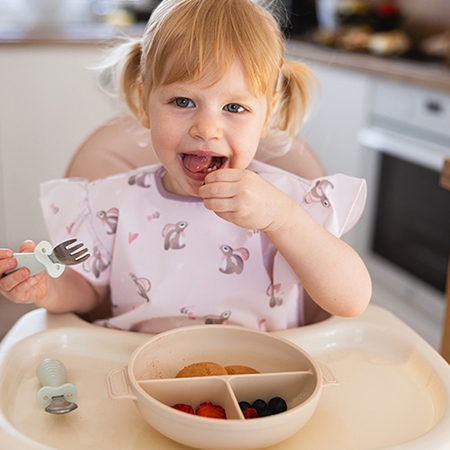 BabyOno Be Active Stainless Steel Spoon and Fork cutlery for children