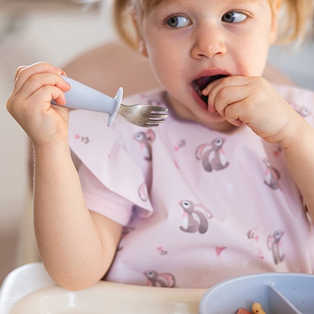 BabyOno Be Active Stainless Steel Spoon and Fork cutlery for children