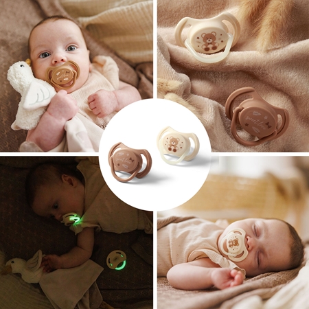 BabyOno Take Care Symmetrical Silicone Soothers dummy