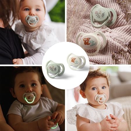 BabyOno Take Care Symmetrical Silicone Soothers dummy