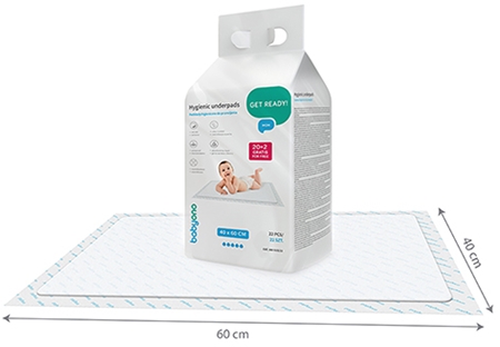 BabyOno Get Ready Hygienic Underpads disposable changing mats