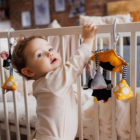 BabyOno Mouse viseća igračka kontrastnih boja