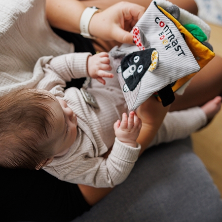 BabyOno Mouse kontrastinga mokomoji knyga