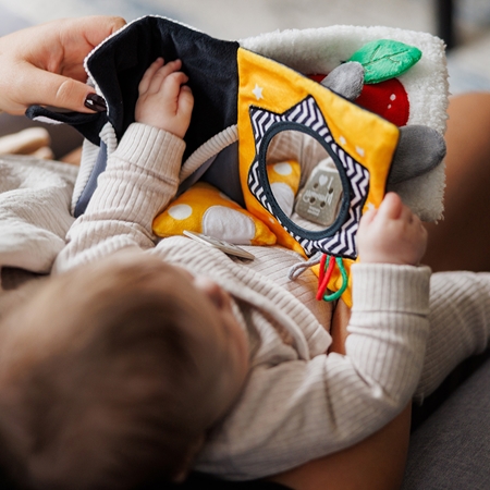 BabyOno Mouse kontrastinga mokomoji knyga