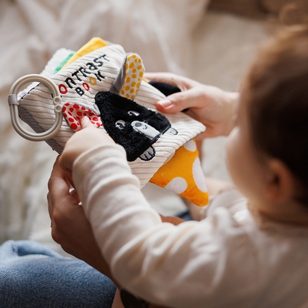 BabyOno Mouse kontrastinga mokomoji knyga
