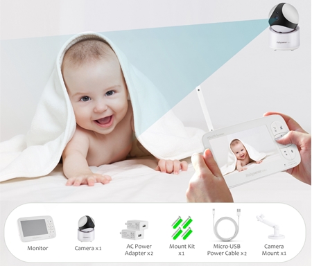 Babysense Video Baby Monitor V65 digitálna video pestúnka