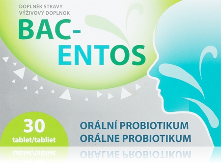 Bac-Entos Bac-Entos orální probiotikum tablety pro doplnění mikroflóry krku, dutiny ústní a středouší