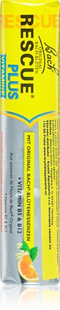 Bach® Flower Remedies RESCUE® Plus + vitamin B5 & B12 ovocné bonbóny pro podporu duševní rovnováhy