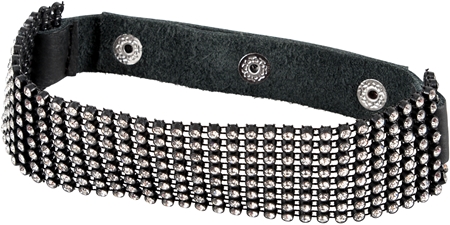 Bad Kitty Rhinestone Choker collare