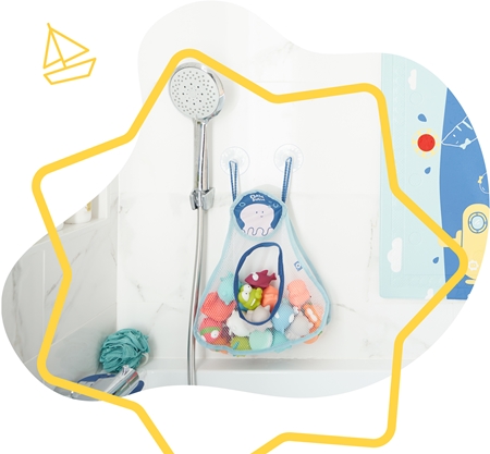 Badabulle Bath Tub Play Pouch organizador de banho