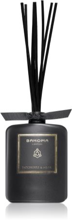Bahoma London Obsidian Black Collection Patchouli & Musk aroma difuzér s náplní