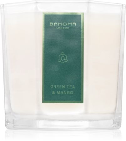 Bahoma London Octagon Collection Green Tea & Mango vela perfumada