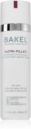 Bakel Nutri-Filler crema antienvejecimiento para rostro, cuello y escote