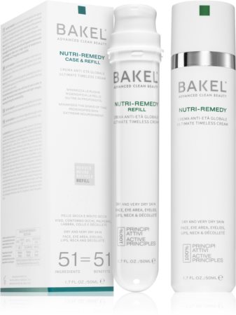 Bakel Nutri-Remedy Case & Refill Creme antirrugas para pele muito seca