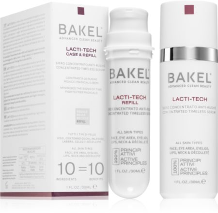 Bakel Lacti-Tech Case & Refill Koncentrēts serums ar pretnovecošanās efektu