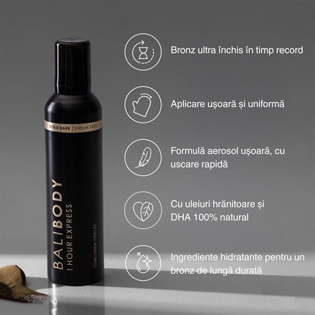 Bali Body 1 Hour Express Ultra Dark spuma autobronzanta