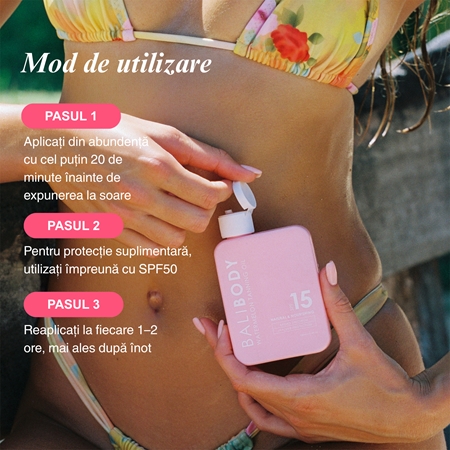 Bali Body Watermelon Tanning Oil ulei pentru plaja SPF 15