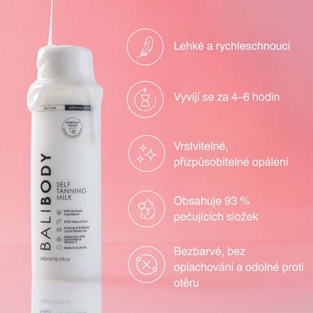 Bali Body Self Tanning Body Milk samoopalovací mléko