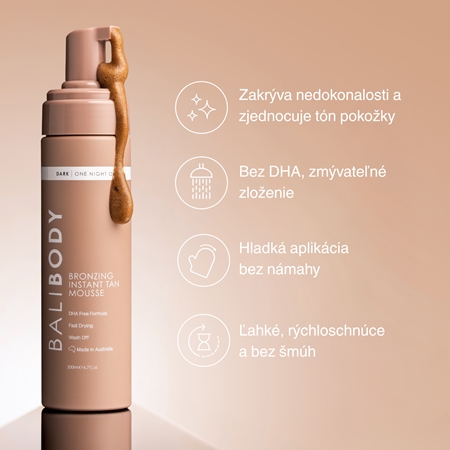 Bali Body Bronzing Instant Tanning Mousse samoopaľovacia pena