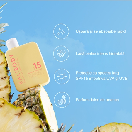 Bali Body Pineapple Tanning Oil ulei pentru plaja SPF 15