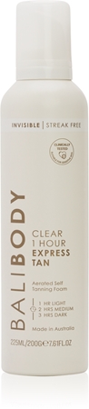 Bali Body Clear Express Tan spumă transparentă autobronzantă