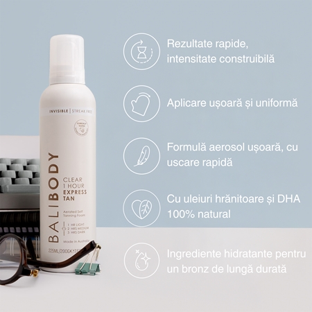 Bali Body Clear Express Tan spumă transparentă autobronzantă