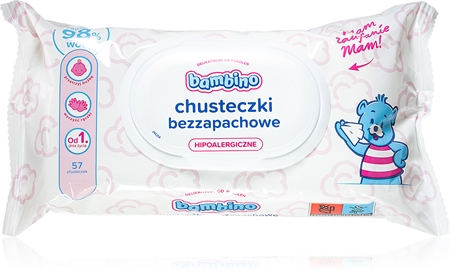 Bambino Baby Unscented Wet Wipes extra jemné vlhčené čisticí ubrousky pro děti od narození