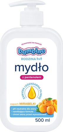 Bambino Family Hand Soap Mirabelle απαλό υγροσάπουνο για τα χέρια