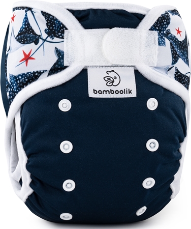 Bamboolik DUO Diaper Cover majteczki wierzchnie nadające się do prania na rzep