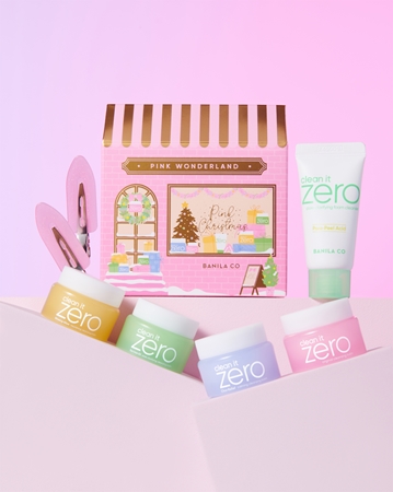 Banila Co. clean it zero Pink Wonderland Special Set joululahjasetti täydelliseen ihonpuhdistukseen