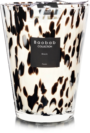 Baobab Pearls Black aromatizēta svece