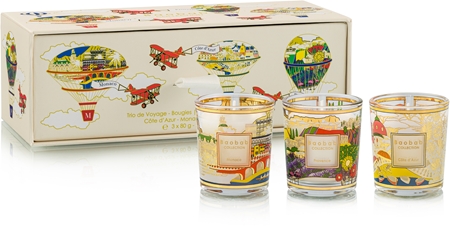 Baobab Collection Trio Travel Candles scented candle gift set