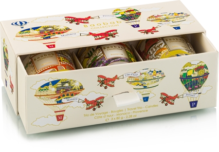 Baobab Collection Trio Travel Candles scented candle gift set
