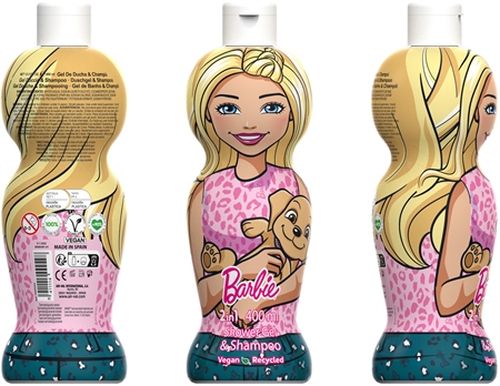 Barbie 2in1 jemný sprchový gel a šampon pro děti
