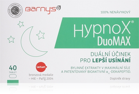Barny's HypnoX DuoMAX tablety při potížích se spánkem a usínáním