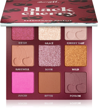 Barry M Black Cherry paleta senčil za oči