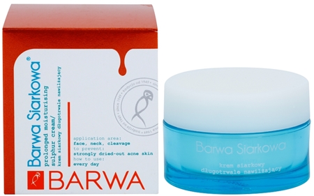 Barwa Sulphur crema hidratante con efecto prolongado para pieles grasas con tendencia acnéica