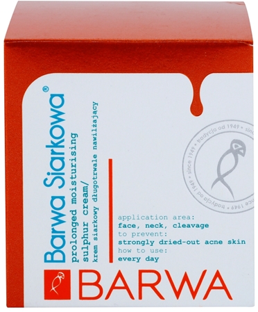 Barwa Sulphur crema hidratante con efecto prolongado para pieles grasas con tendencia acnéica