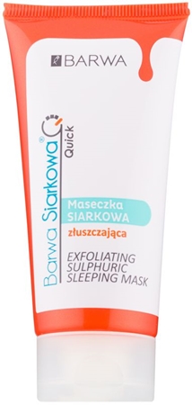 Barwa Sulphur Quick maschera notte effetto scrub