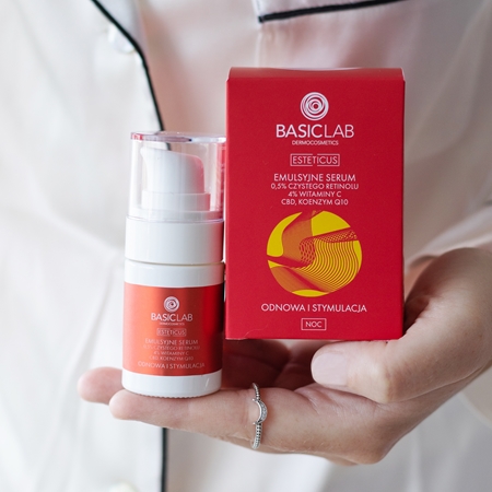 BasicLab Dermocosmetics Esteticus ser pentru stimulare pentru a restabili fermitatea pielii