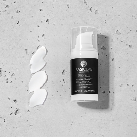 BasicLab Dermocosmetics Masculis Crema contorno occhi rassodante effetto lifting per uomo