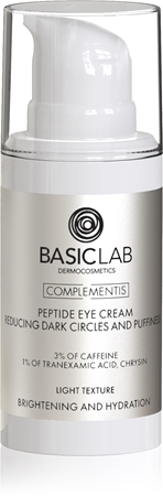 BasicLab Dermocosmetics Complementis creme iluminador para os olhos contra olheiras e inchaços
