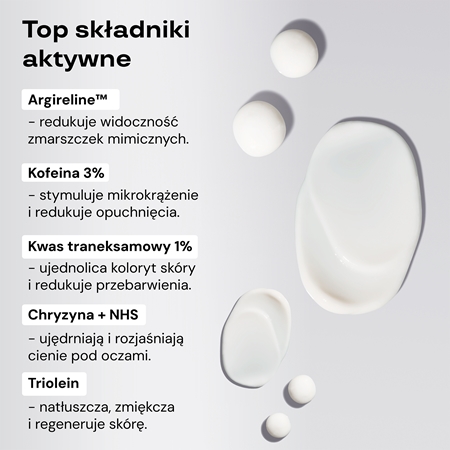 BasicLab Dermocosmetics Complementis lekki krem pod oczy przeciw obrzękom i cieniom