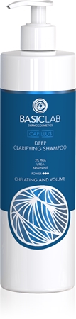 BasicLab Dermocosmetics Capillus shampoing nettoyant en profondeur pour cuir chevelu gras