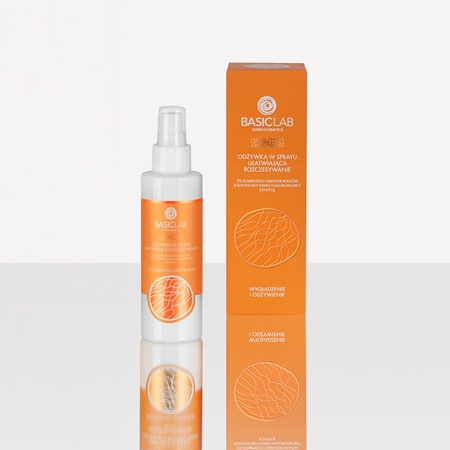 BasicLab Dermocosmetics Capillus sprej pro snadné rozčesání vlasů